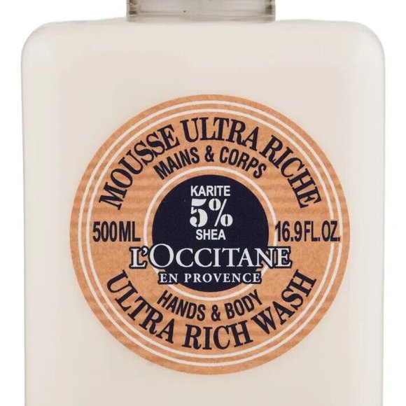 L'Occitane Shea Hands & Body Ultra Rich Body Wash 500 ml / 16.9 oz NEW - Picture 3 of 5